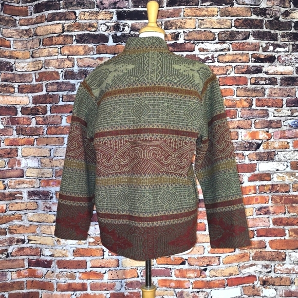 Coldwater Creek Southwest Blanket Jacket Size M - Picture 3 of 5